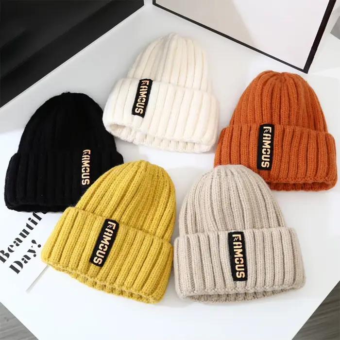 Bonnet en tricot au Crochet doux pour hommes et femmes