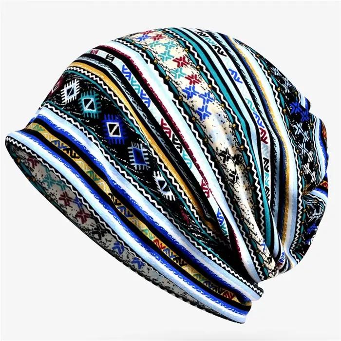 Automne unisexe femmes chapeau foulards hiver double usage Vintage chapeaux