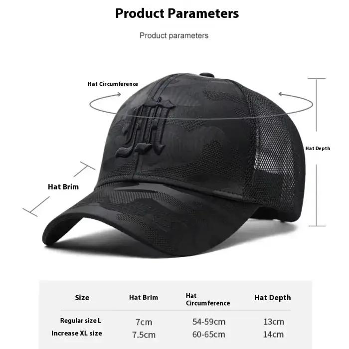 Casquette de Baseball en maille grande taille pour hommes