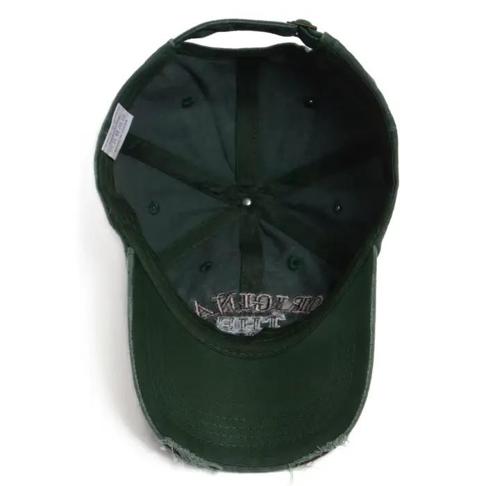 Casquette de baseball vintage unisexe avec broderie de lettres
