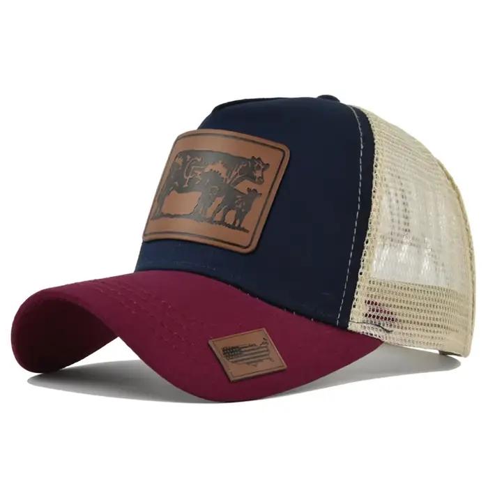 Casquettes de baseball de luxe à motif animal (taureau)