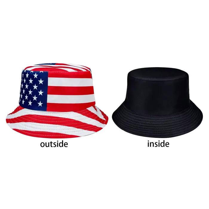 Chapeau seau drapeau américain patriotique