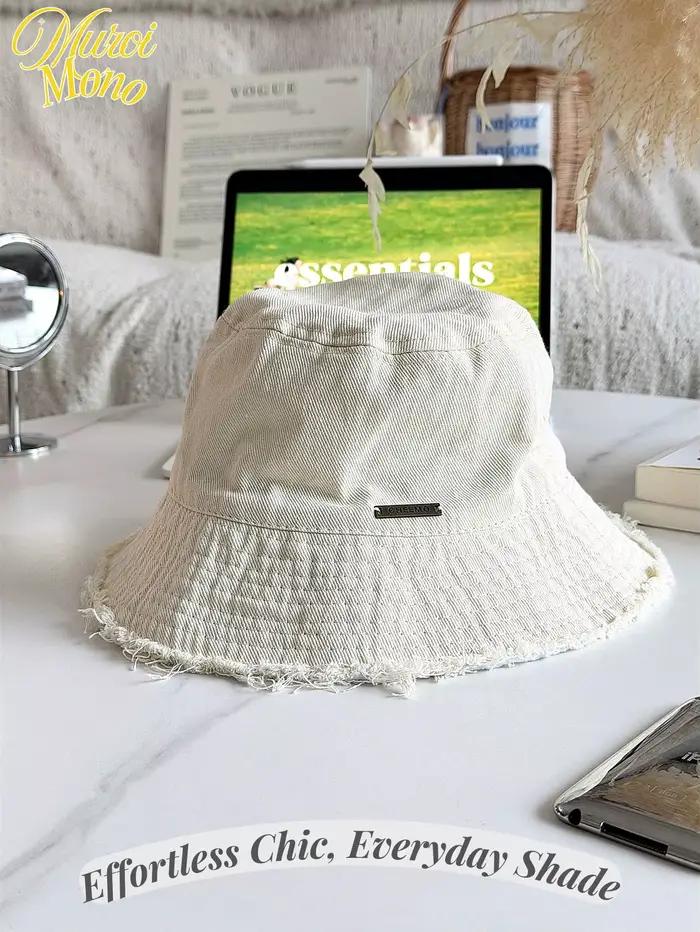 Chapeau de soleil bohème Panama à large bord pour femme