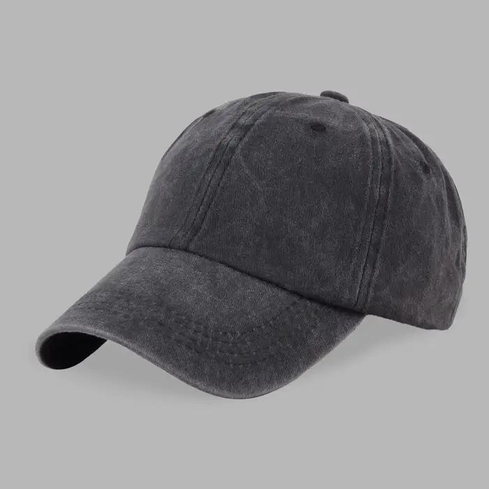 Custom Logo Embroidery Baseball Cap for Women and Men Picture DIY Print Sport Hat Vintage Soft Cotton Snapback Caps
