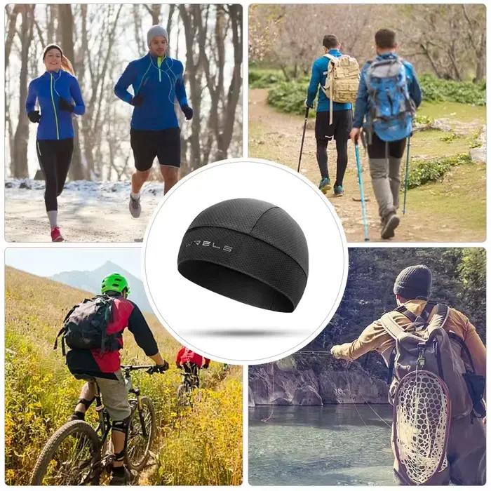 Casquette de cyclisme respirante évacuant l'humidité