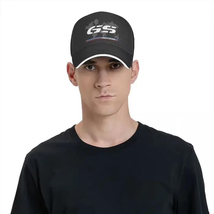 Casquette de Baseball Moto GS Design Sportif Multicolore pour Motocyclisme Course de Motocross Ajustement Réglable Usage Extérieur
