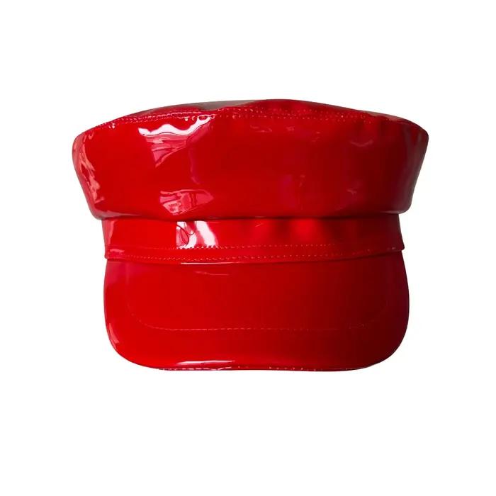 Casquette nautique en PU pour femmes