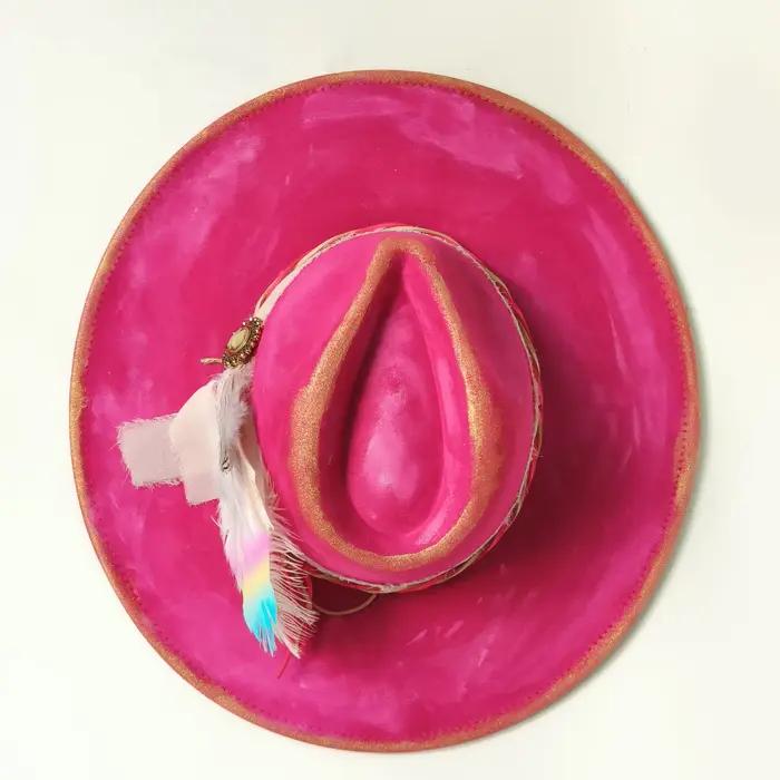 Fedoras en plumes pour femmes