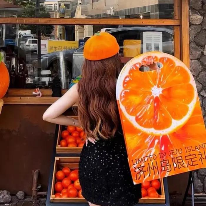 Bérets orange fantaisie