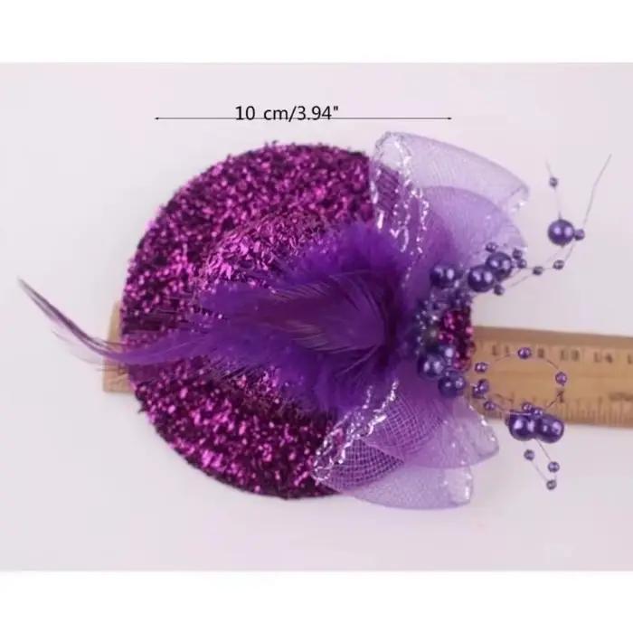 Chapeau Fascinator Scintillant pour Fille