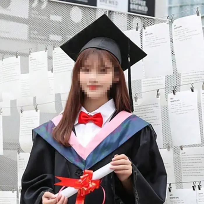 Chapeau de graduation noir pour adultes