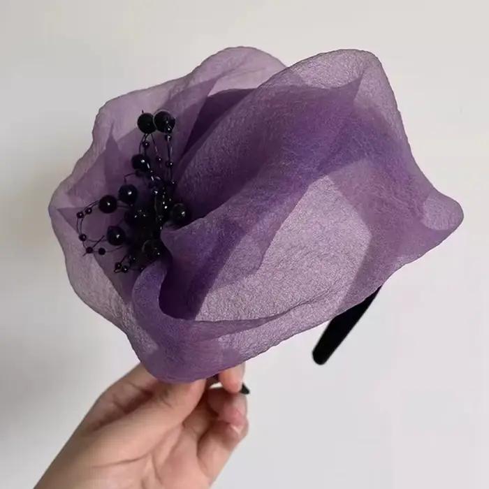 Bandeau de sauna élégant demi-chapeau pour femmes et filles