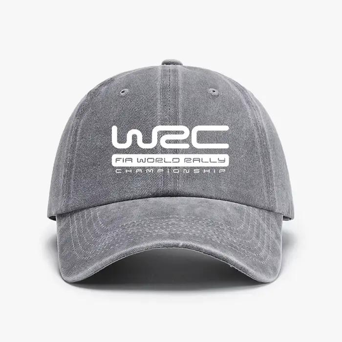 Casquette de baseball délavée unisexe réglable style hip-hop pour l'été WRC inspirée occassions spéciales sportives et décontractées