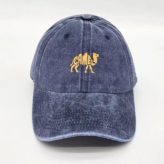 Casquettes de Baseball brodées en coton Camel