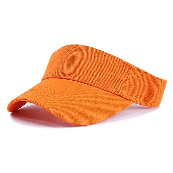 Casquette de tennis ajustable pour femmes et hommes visière large anti-soleil sport extérieur plage course polyester non tissé多种颜色选择