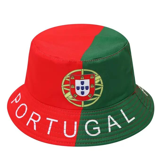 Chapeau de seau Bob Drapeau National pour hommes et femmes multifonction sportif protection solaire festival Coupe du Monde événements sportifs
