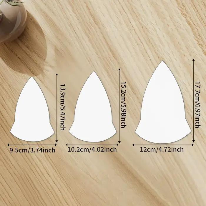 YOMDID 3 pièces modèle de couture de chapeau de pétale bricolage