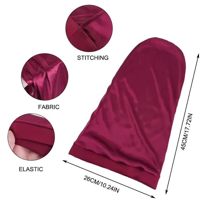 Bonnet de couchage en satin unisexe