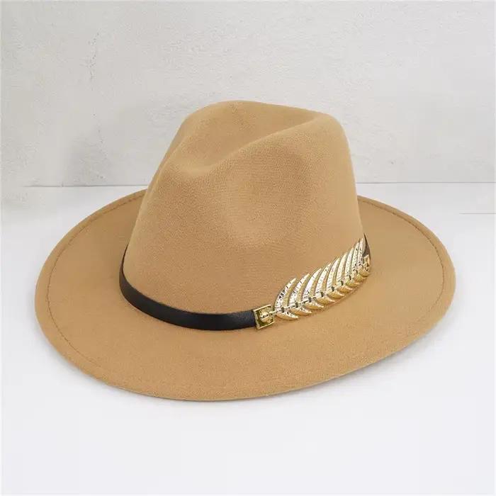 Chapeaux Fedoras britanniques en feutre vintage pour hommes et femmes