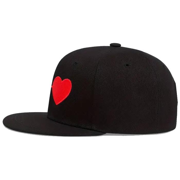 Chapeau Hip-Hop brodé d'électrocardiogramme en polyester pour hommes casquette de baseball réglable printemps automne occassions décontractées