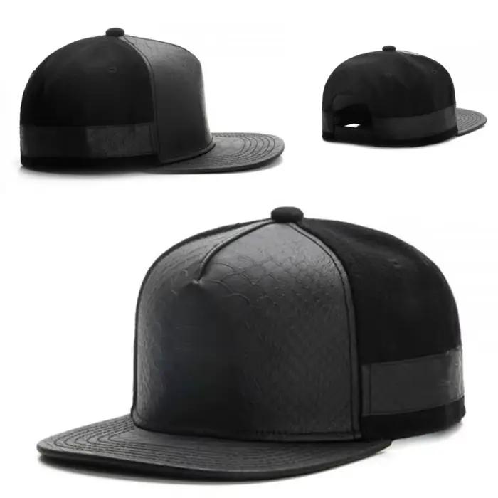 Casquette en cuir de marque Fashio pour hommes et femmes