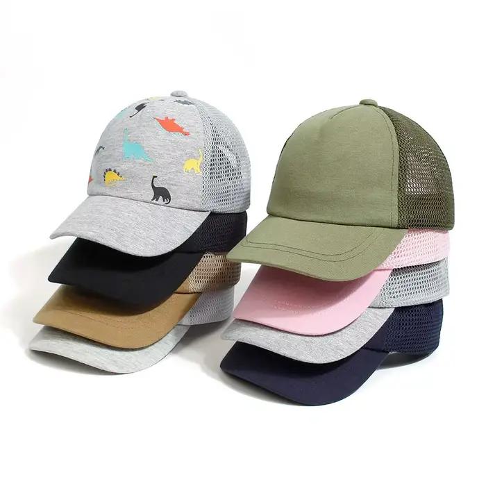 Casquette de baseball imprimée dinosaure pour enfants