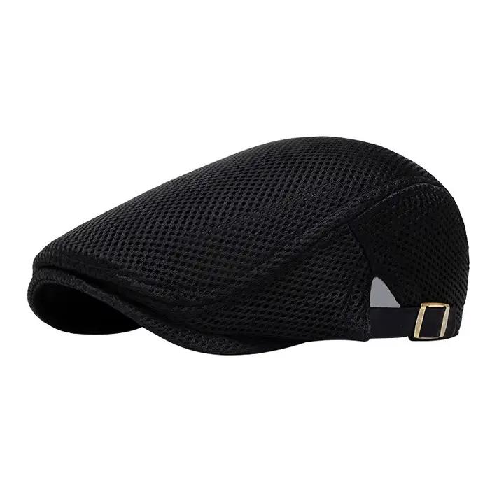Chapeau Seau en Maille Perforée Béret Respirant Tendance Polyvalent pour Femmes Quatre Saisons Occasions Spéciales