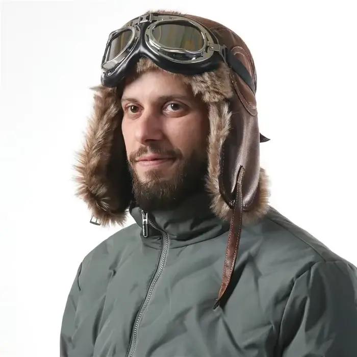Chapeau de bombardier d'hiver pour hommes