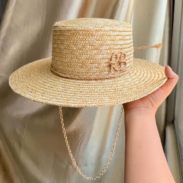 Chapeau de paille d'été pour femmes