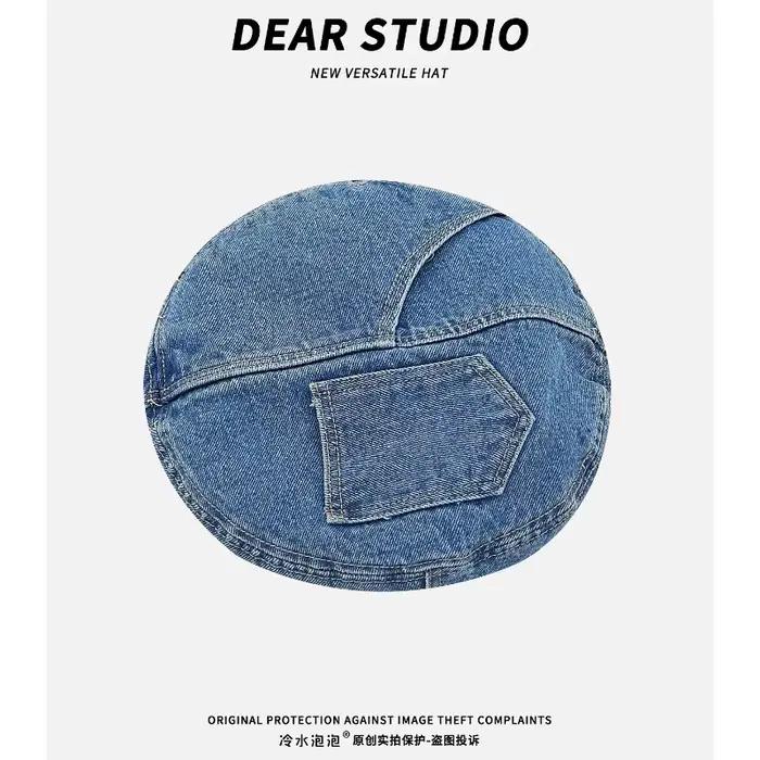 Bérets en Denim rétro pour femmes et hommes