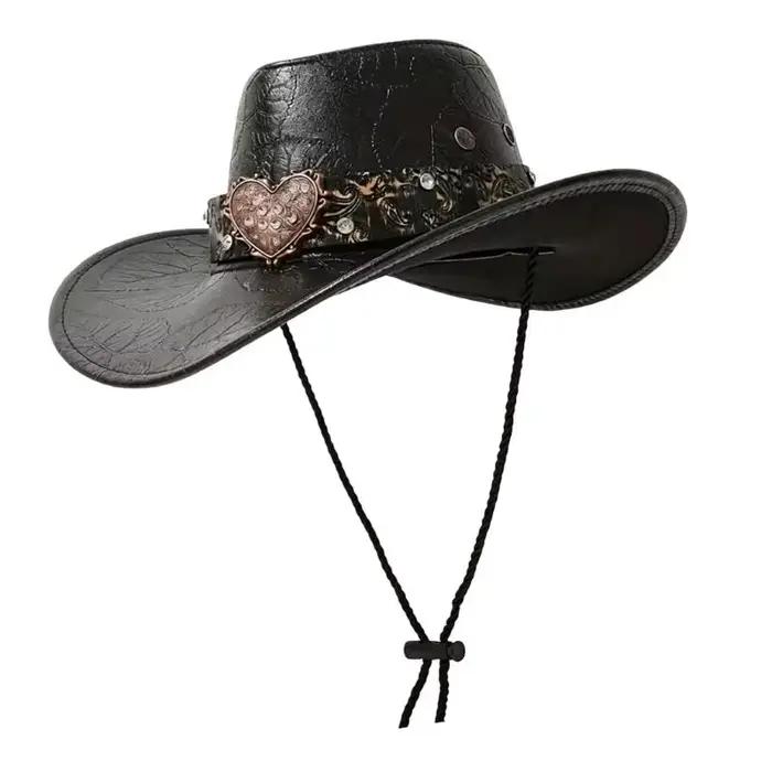 Casquette Cowboy occidentale à bords larges 39BB