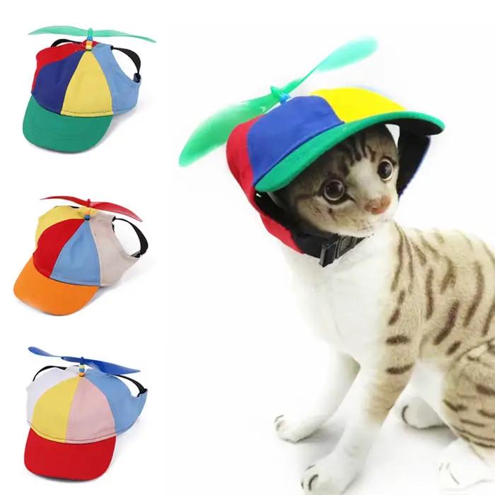Chapeau à hélices coloré et détachable pour animaux de compagnie – Adorable