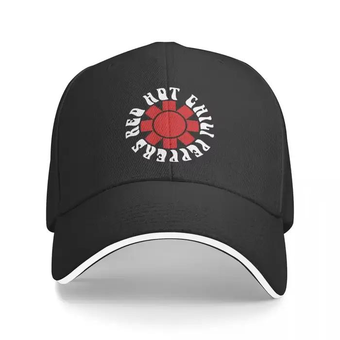 Chapeau de soleil Vintage rouge chaud Chilis Peppers