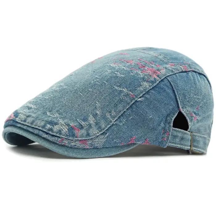 Béret en coton élégant et confortable pour hommes et femmes, béret sportif ajustable et protecteur solaire pour printemps et été