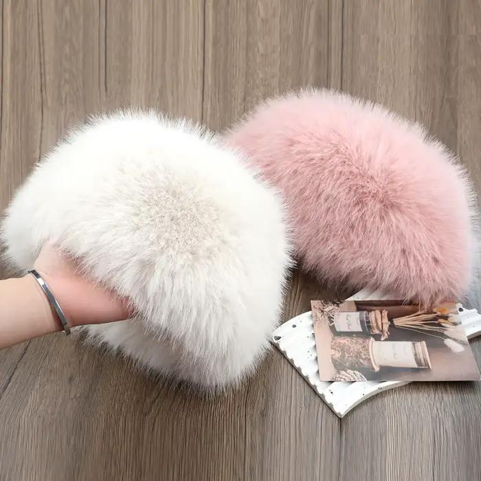 Offre spéciale chapeau de fourrure femmes chaud neige Ski casquette femme fausse