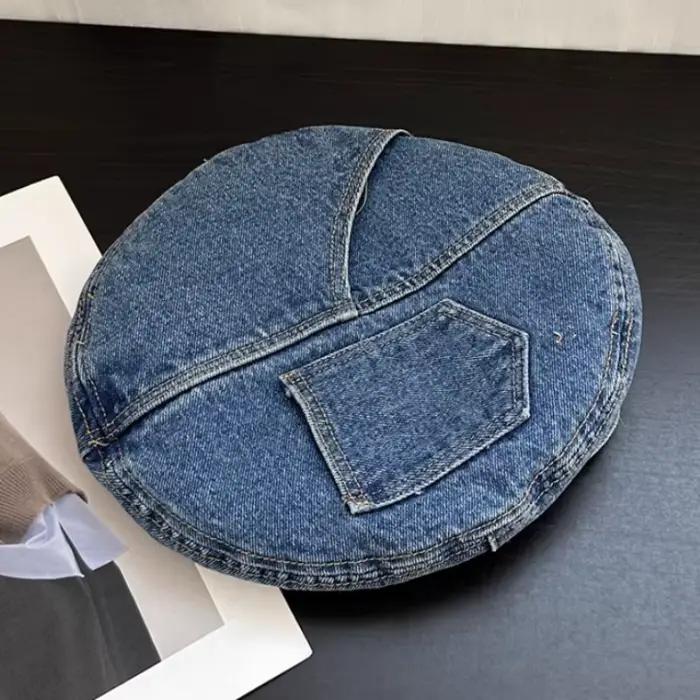 Bérets en Denim rétro pour femmes et hommes