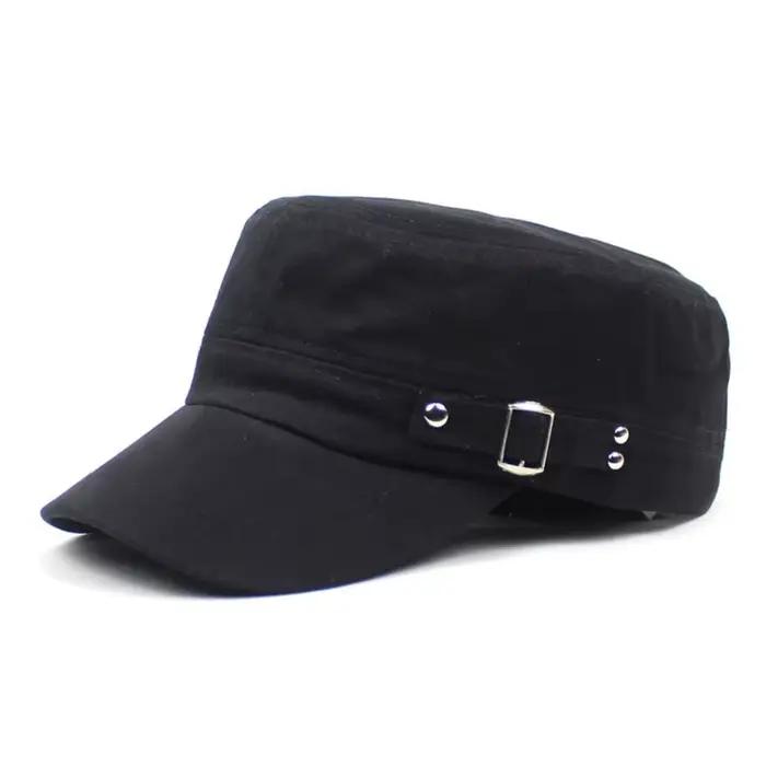 Chapeau hommes Version marée couleur unie plat casquettes de Baseball coton mélange casquette