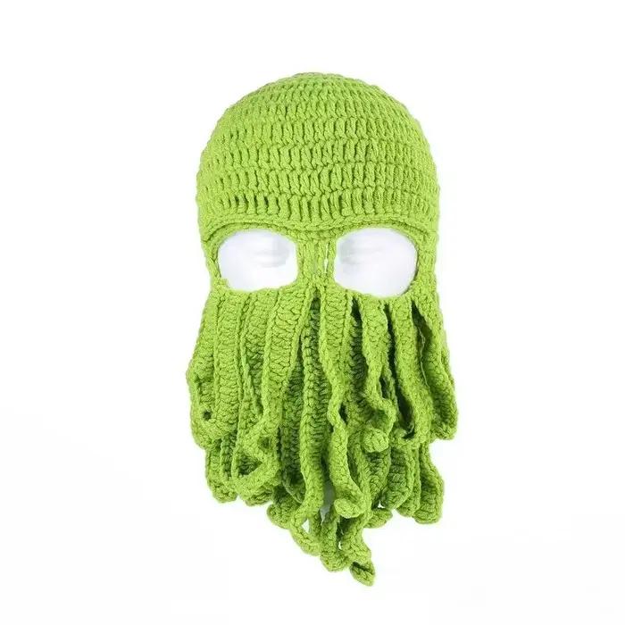 Chapeau de barbe de poulpe de fête drôle