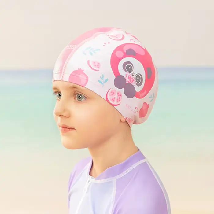 Bonnet de natation en PU imperméable pour enfants