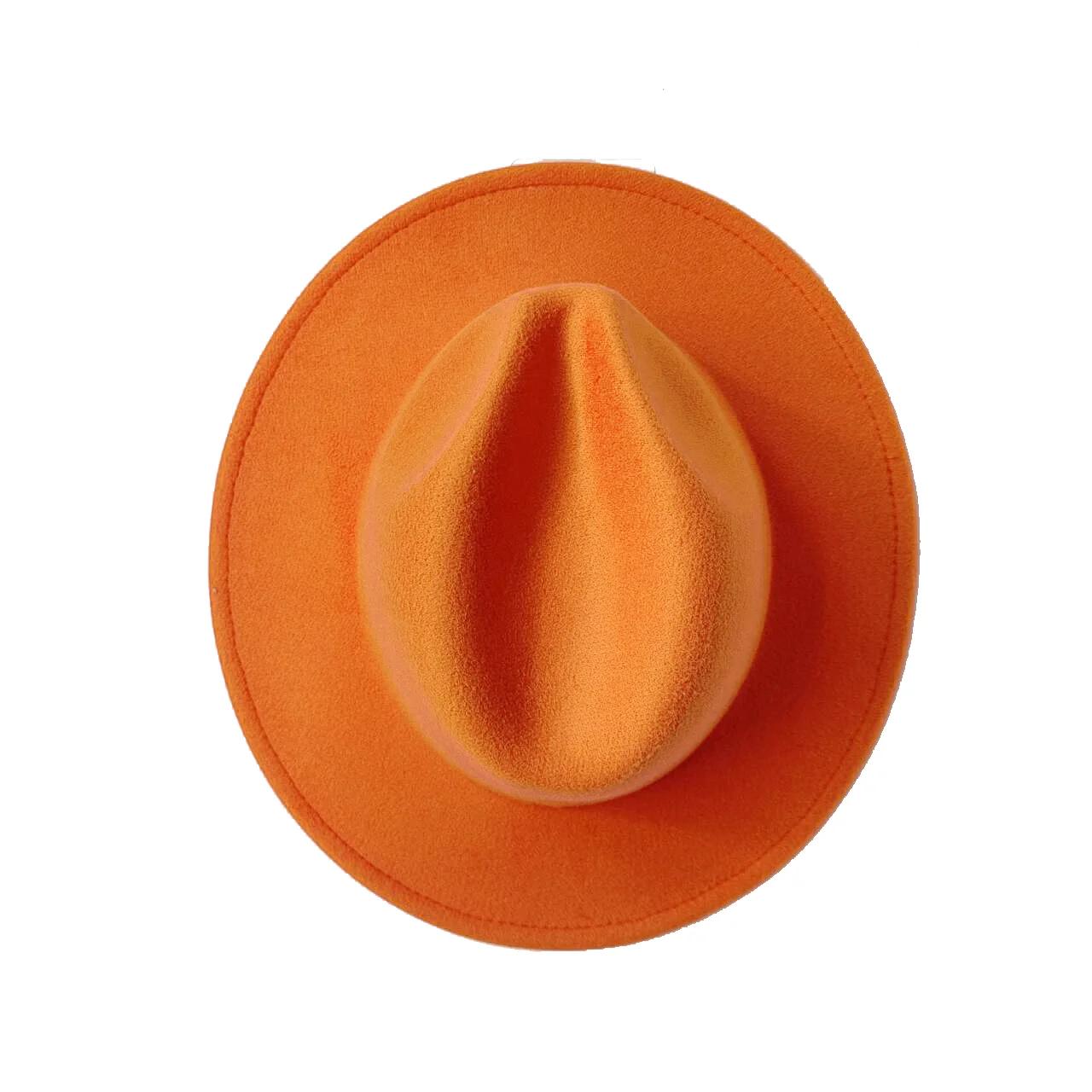 Chapeau Fedora pour femmes et hommes, chapeau d'hiver, vente en gros, bord large, classique, coloré,