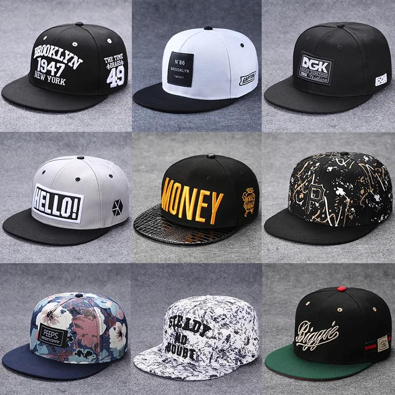 Casquette de Baseball à bord plat pour hommes et femmes, chapeau Hip-hop d'été avec lettres brodées,
