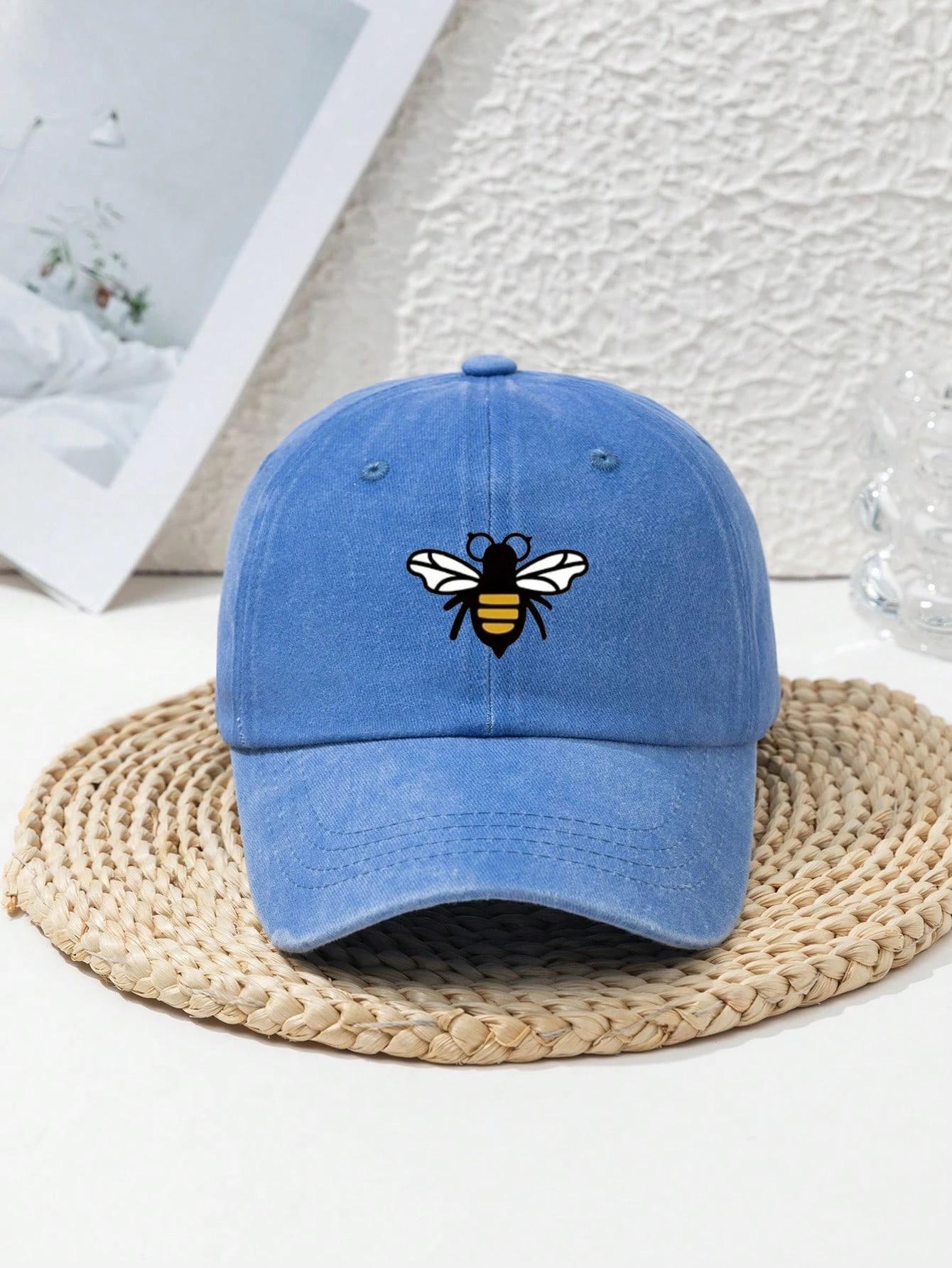 Casquettes de baseball imprimées abeille pour hommes et femmes, adaptées aux loisirs quotidiens, cha