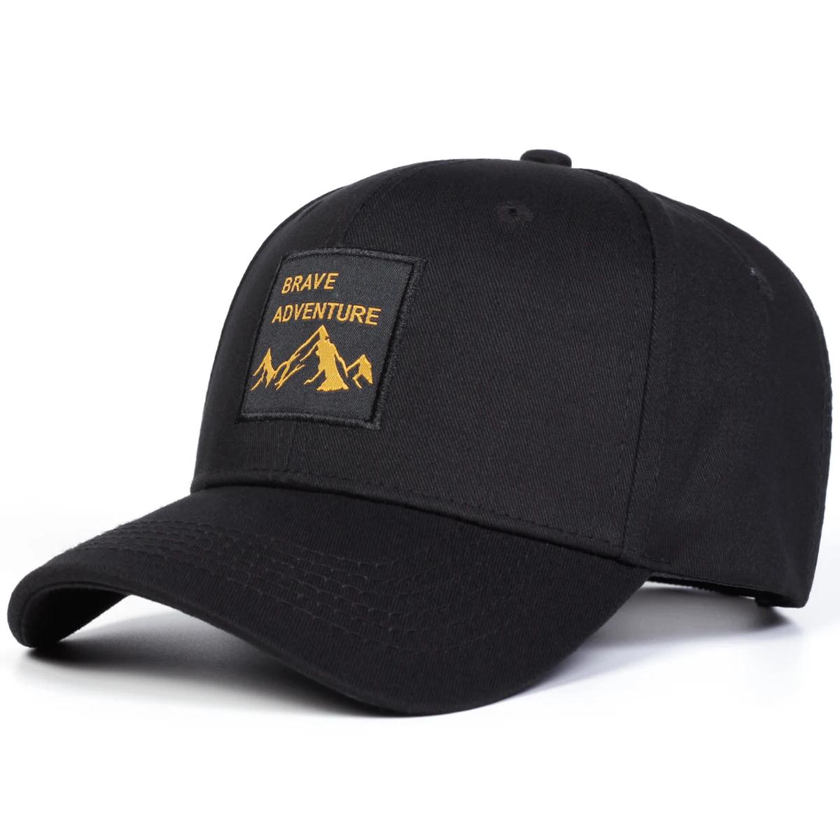 Casquettes de baseball unisexes BRAVE ADVENTURE avec broderie de lettres, chapeaux décontractés régl