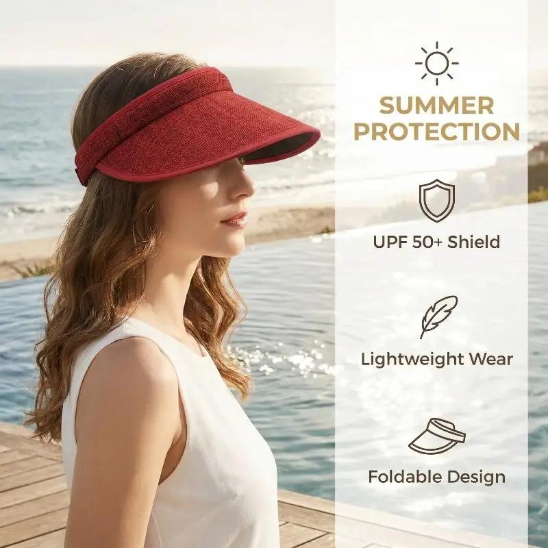 Chapeau de soleil en paille pour femme