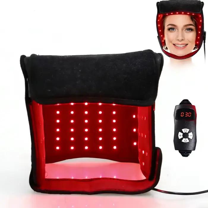 Casquette de luminothérapie rouge pour la croissance des cheveux et le soin du cuir chevelu, avec ré