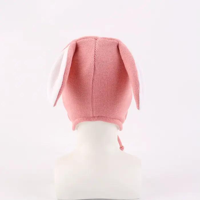 Chapeau d'hiver tricoté en acrylique doublé en polaire avec oreillettes pour enfants de 1 à 6 ans occasions hiver voyage
