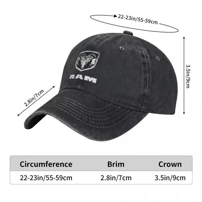 Casquette de Baseball avec LOGO de camions Ram Vintage, unisexe, en Denim vieilli, à rabat, pour voiture, plein air, été, réglable