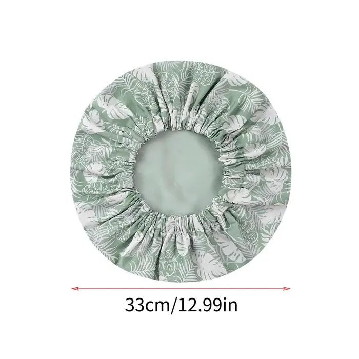 Bonnet de douche double couche imperméable pour femme, avec large bande élastique, réutilisable, acc