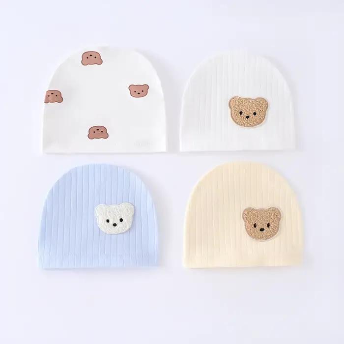 Chapeau pour nouveau-né quatre saisons, 100% coton, pour garçons et filles de 0 à 3 mois, chapeau fœtal, accessoires pour nourrissons