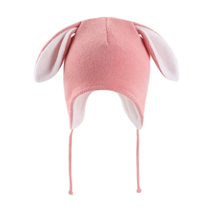 Chapeau d'hiver tricoté en acrylique doublé en polaire avec oreillettes pour enfants de 1 à 6 ans occasions hiver voyage